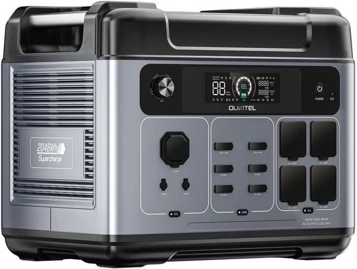 Зарядна станція Oukitel P2001E Plus / 2400 Вт / 2048 Вт&sdot;год / LiFePO4 P2001E Plus фото